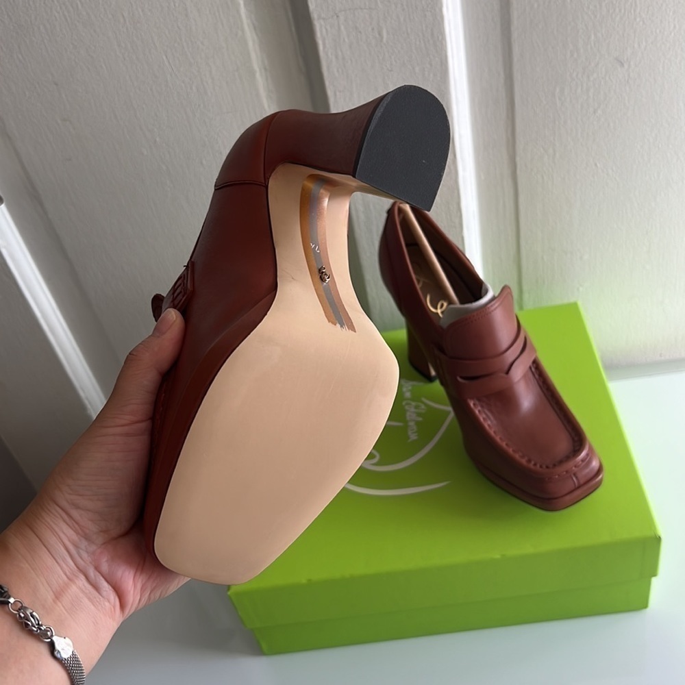 New SAM EDELMAN Jeanette Square Toe Pump SF - Picture 4 of 7